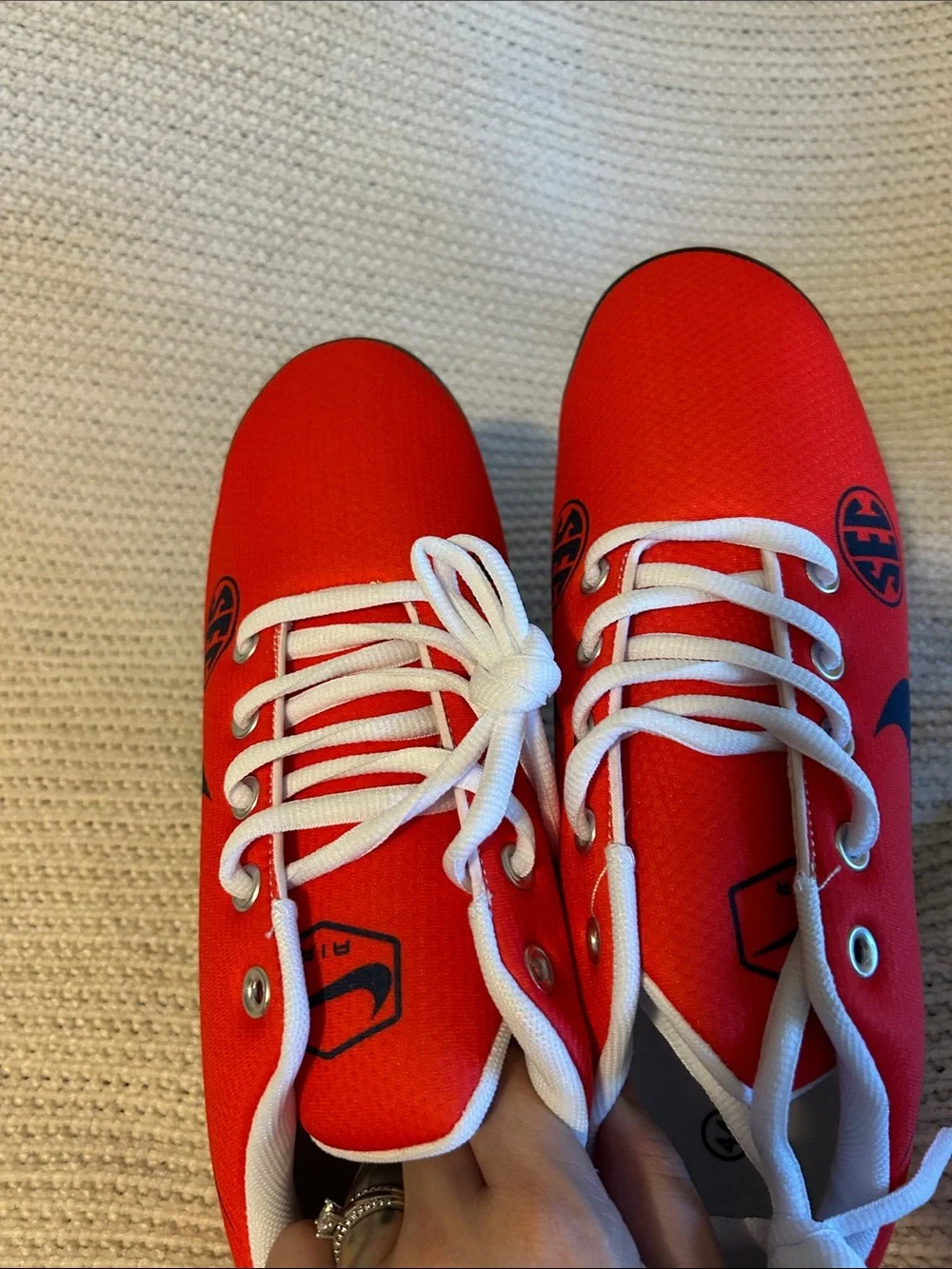 Nike Red and Navy Ole Miss Sneakers